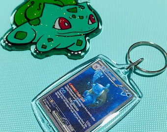 Blastoise (200/165) Pkmn Tcg Card Rectangle Acrylic Keychain Sv:151
