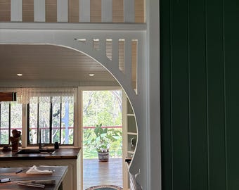Queenslander Archway Trim Pair | Heritage Fretwork Corbels | Interior Doorway Verandah Architectural Accent