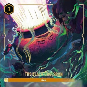 The Black Cauldron - Item - TCG - Holo Card - Proxy Lorcana