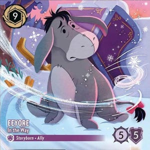 eeyore lorcana card Eeyore - In the Way (Enchanted) - Winterspell