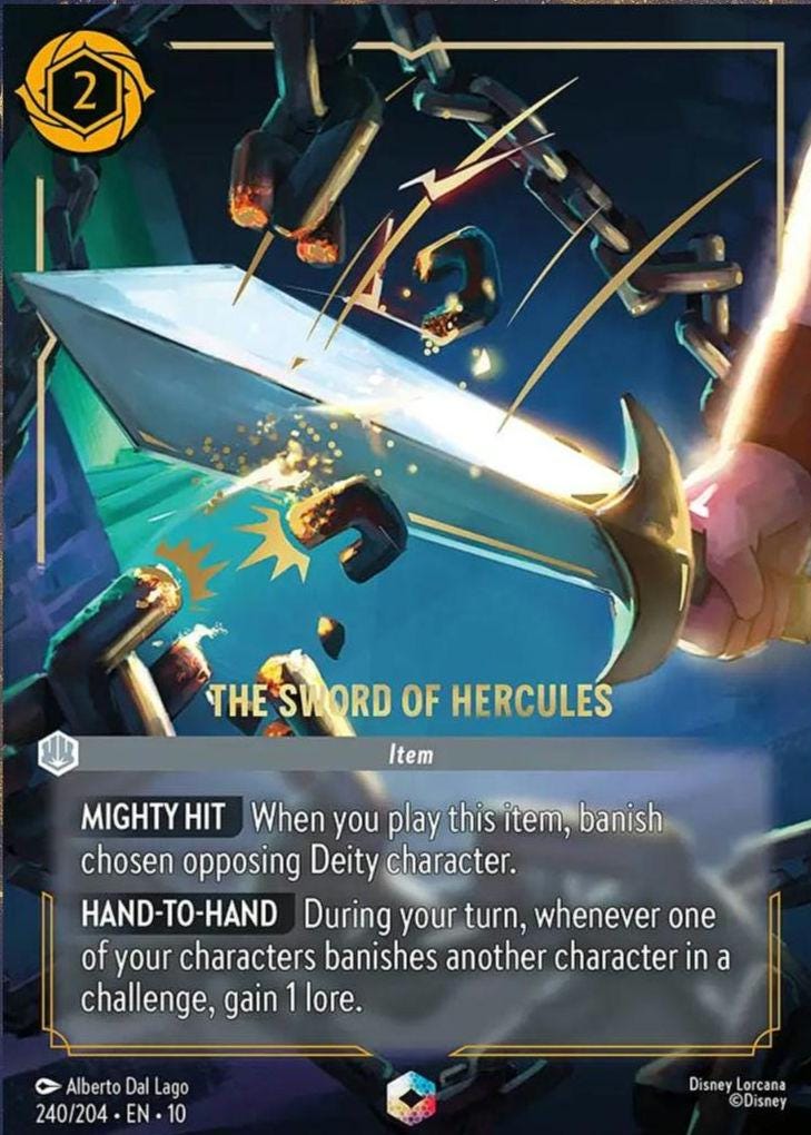 lorcana hercules cards - Azurite Sea - - Baby Demigod (Legendary) with stalwart Steel characters Check out the latest Epic