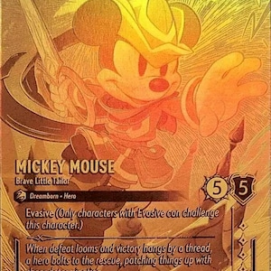 Mickey Mouse - Brave Little Tailor - Gold - TCG - Holo Card - Proxy Lorcana