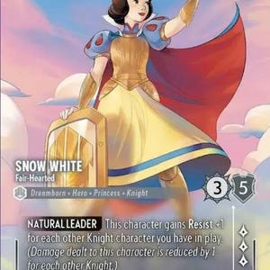 Snow White - Fair-Hearted - TCG - Holo Card - Proxy Lorcana