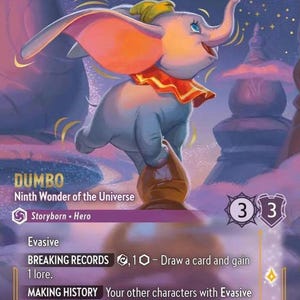 Dumbo - Ninth Wonder Of The Universe - TCG - Holo Card - Proxy Lorcana