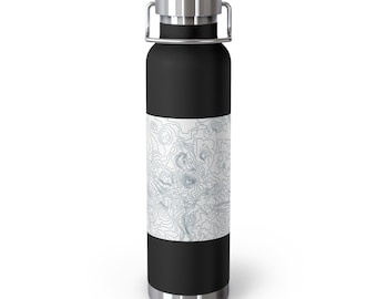 Mapa del Parque Nacional Volcánico Lassen / Botella de agua isotérmica de 650 ml
