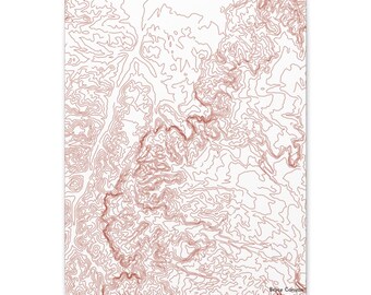Bryce Canyon National Park Map | Canvas Print