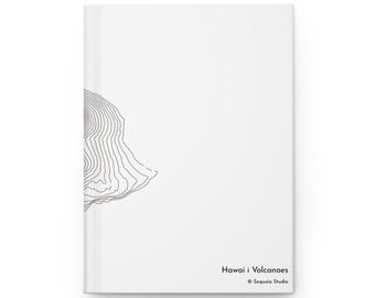 Mapa del Parque Nacional de los Volcanes de Hawái / Cuaderno de tapa dura