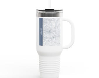 Mapa del Monte Hood / Taza de viaje de 1,2 litros