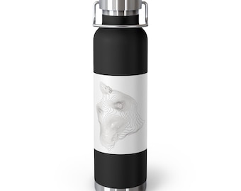 Hawaii Volcanoes National Park Map | 22oz Insulated Water Bottle