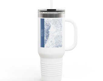 Mapa del Parque Nacional Grand Teton / Taza de viaje de 1,2 litros