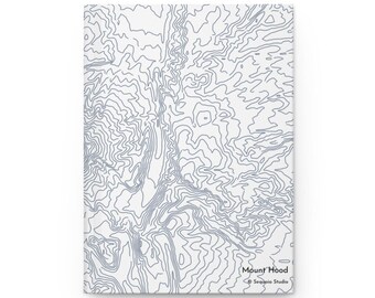 Mapa del Monte Hood / Cuaderno de tapa dura