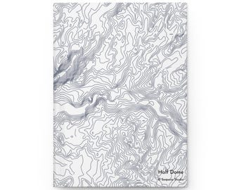 Mapa del Parque Nacional Half Dome / Cuaderno de tapa dura