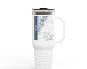Mapa de Jackson Hole / Taza de viaje de 1,2 litros