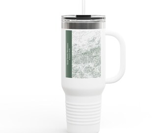 Mapa del Parque Nacional de las Grandes Montañas Humeantes / Taza de viaje de 1,2 litros