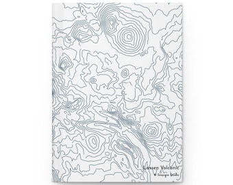 Mapa del Parque Nacional Volcánico Lassen / Cuaderno de tapa dura