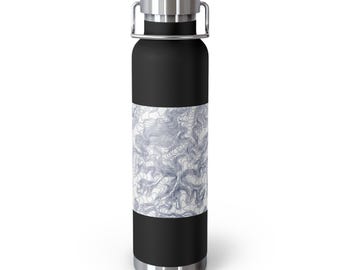 Mapa del Parque Nacional Denali / Botella de agua isotérmica de 650 ml