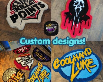 Custom Tufted rug]    [Personalized designs!]    [Handmade/hobbyroom/floor rugs/desk covering]