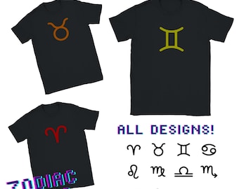 Maglietta unisex con il segno zodiacale di Homestuck per cosplay.