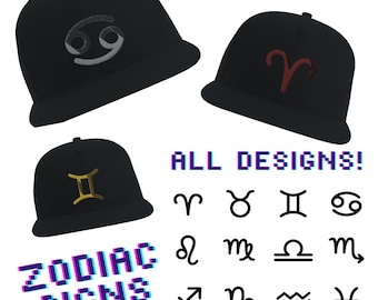 Cappellino snapback ricamato con il segno zodiacale di Homestuck
