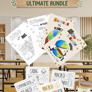 Paquete completo del Programa de la Escuela Primaria del IB: Temas transdisciplinarios y atributos del perfil del alumno / Versiones para colorear