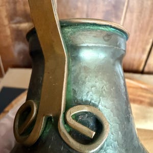 Vintage Turkish Coffee Pot, Antique Hammered Copper Cezve