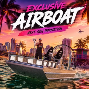 Exclusive Airboat for FiveM | Next-Gen Inspired Airboat | High Quality Add-On Vehicle | Optimized | Ready to Use