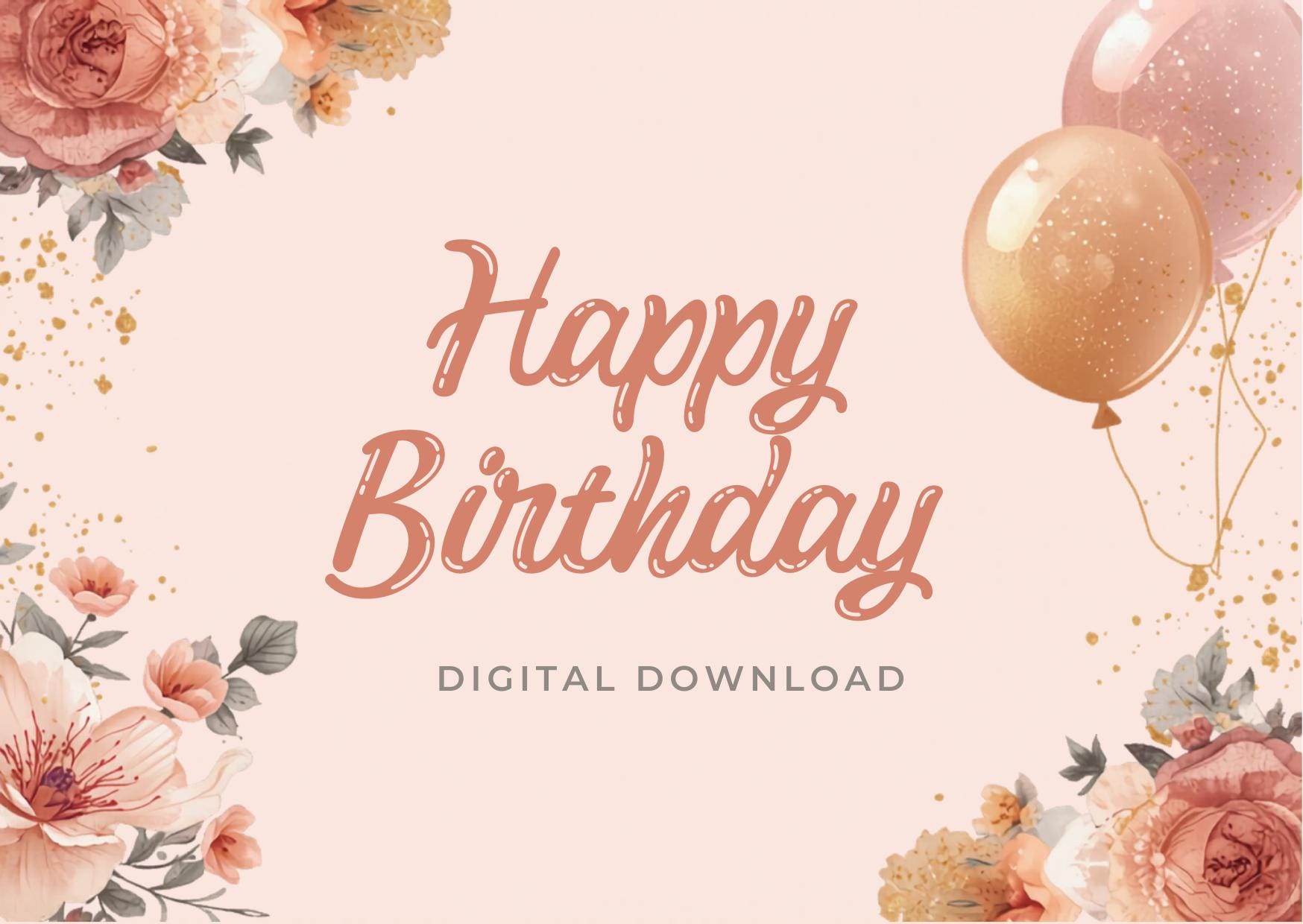 Birthday Card Canva Template Bundle 10 Printable Greeting Cards Editable Designs Instant Download
