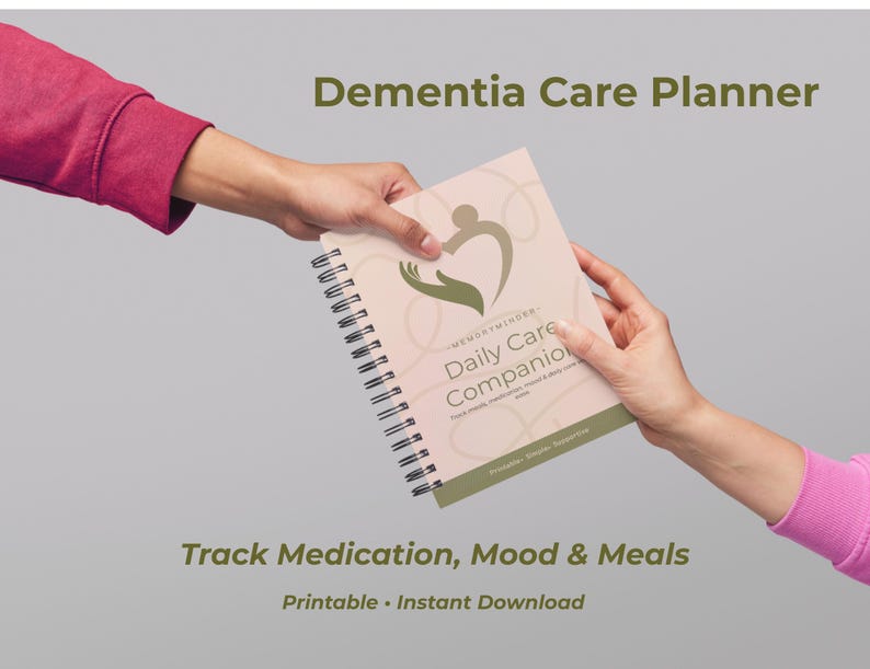 Dementia Care Planner Printable PDF | Caregiver Daily Tracker ...