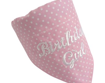 Birthday Girl Dog Bandana