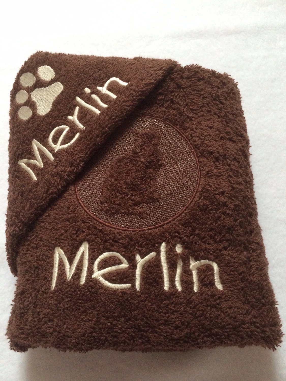 Personalised Cat Towel and Paw Towel Gift Set - Etsy UK