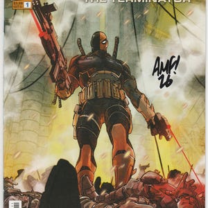 Deathstroke the Terminator #1 Signed by Tony Fleecs Third Eye Comics Exclusive NM Comic