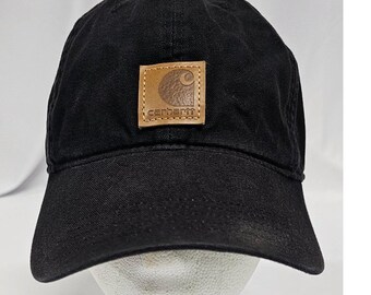 Carhartt Odessa Baseball Cap Black Cotton Canvas Adjustable Hat Strapback Logo