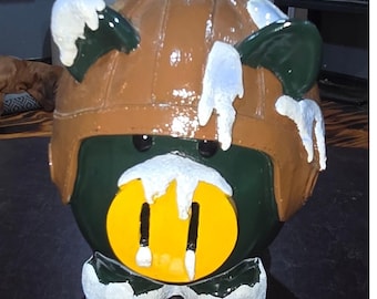Green Bay Packers Piggy Bank Football Helmet Frozen Tundra Ceramic Coin Bank