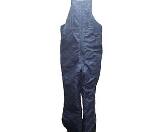 Windbreaker Navy Blue Insulated Snow Bibs Ski Overalls Mens Medium Quilted Pants