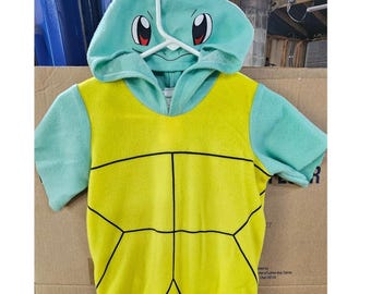Pokemon Squirtle Costume Hoodie Rubies Kids Large FleeceCosplay TealYellow610520