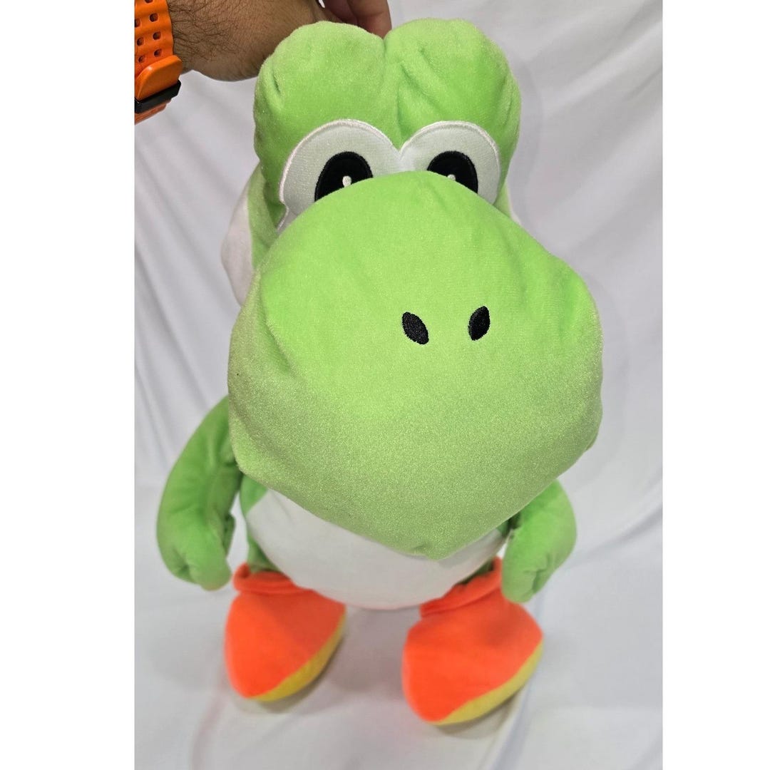Nintendo Yoshi Plush Backpack Green Dinosaur Super Mario Bros Shell Bag ...