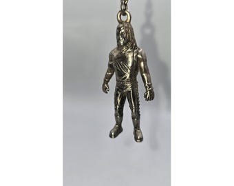WWF WWE Vintage Super Rare Kane Wrestling Keychain Figure 1998 Undertaker Placo