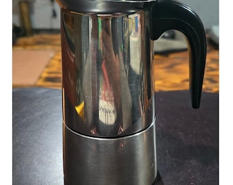 GB Guido Bergna Italy 18/10 Stainless Steel Stovetop Espresso Moka Pot Maker