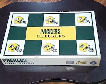 Vintage 1993 Green Bay Packers NFL Checkers Board Game Big League Promotions