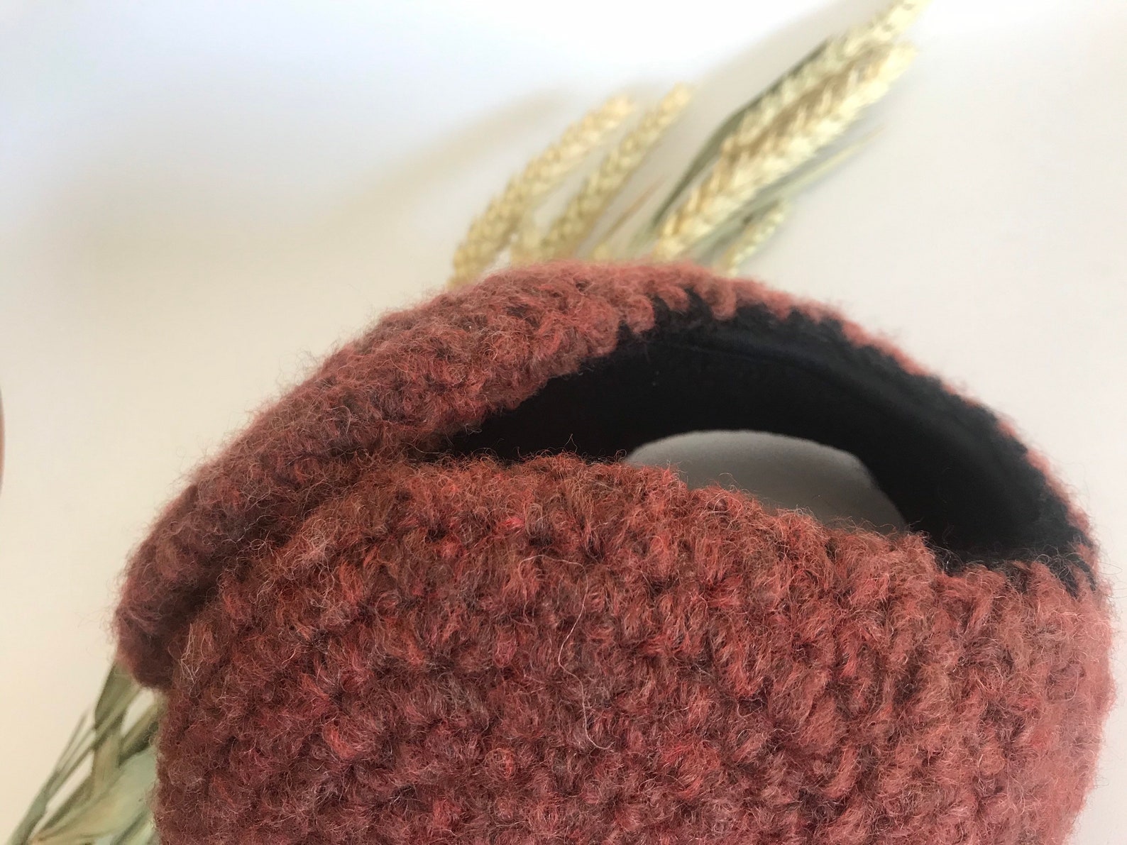 Wool Earmuffs Chocolate Brown Color a Warm Gift for Woman and Etsy