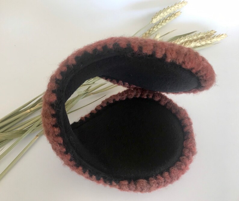 Wool Earmuffs Chocolate Brown Color a Warm Gift for Woman and Etsy