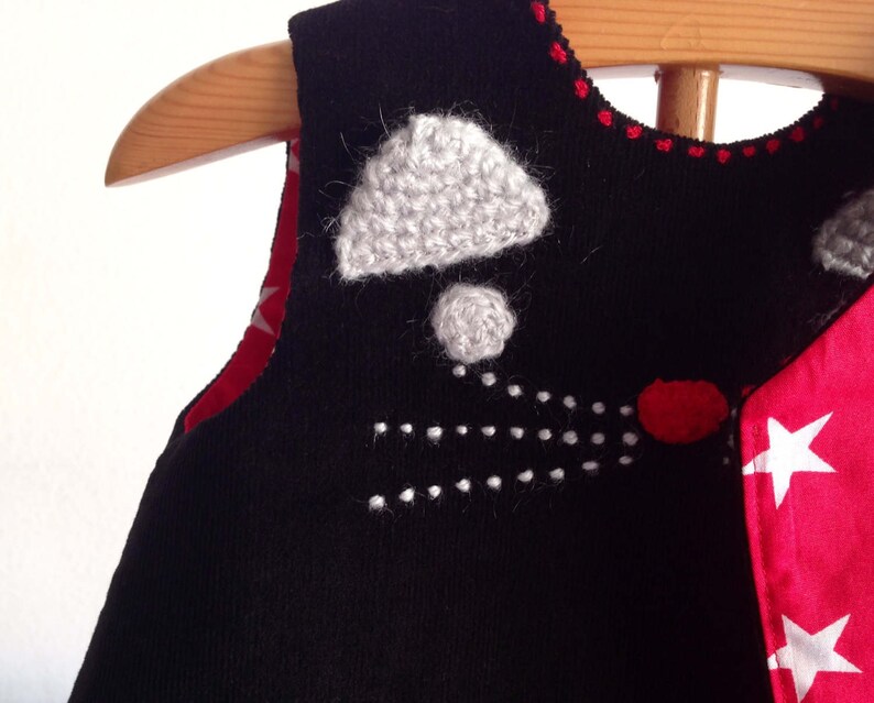 Baby black cat dress 0 up 18 months hand embroidered Etsy
