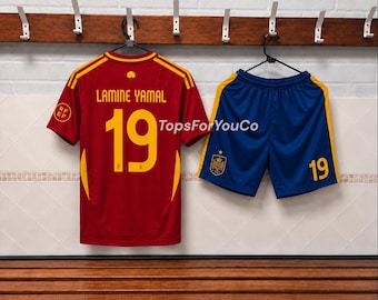Lamine Yamal 19 Kids Soccer Kit Spain | Yamal Jersey & Shorts