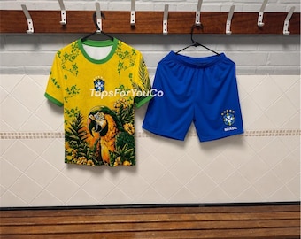 Brazil Kids Soccer Kit | Brazil Bird Jersey & Shorts