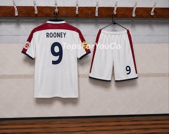 Rooney Kids Football kit | England inspired shirt & shorts Personalised