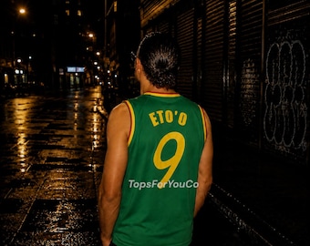 Cameroon Eto'o 9 Jersey 2002 | Cameroon Eto'o Vest Green