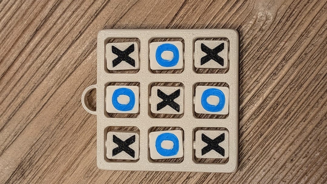Toe Token Keychains Mini Tic Tac Toe Keychain - Etsy