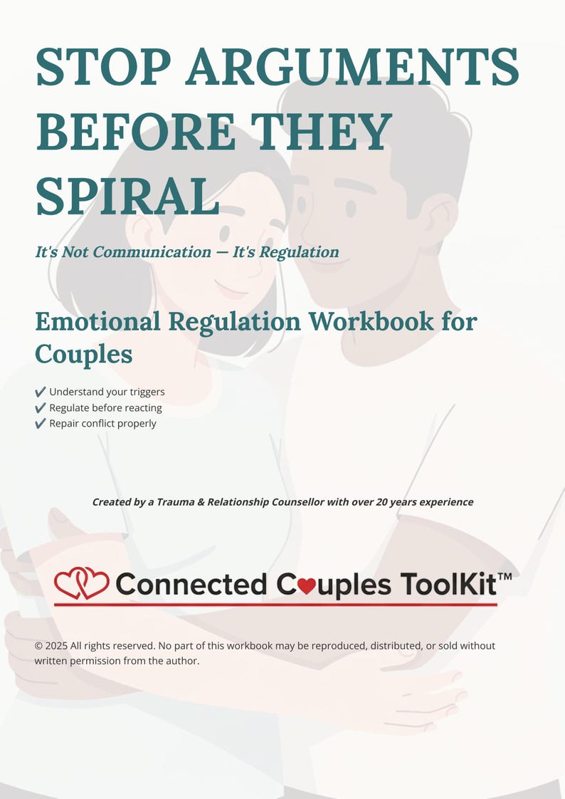 Emotional Regulation Workbook for Couples Conflict Resolution PDF