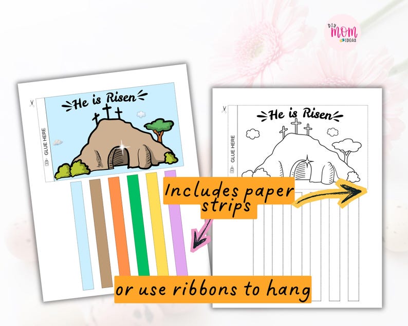 Easter Windsock Craft for Kids, Jesus is Alive Preschool Easter ...