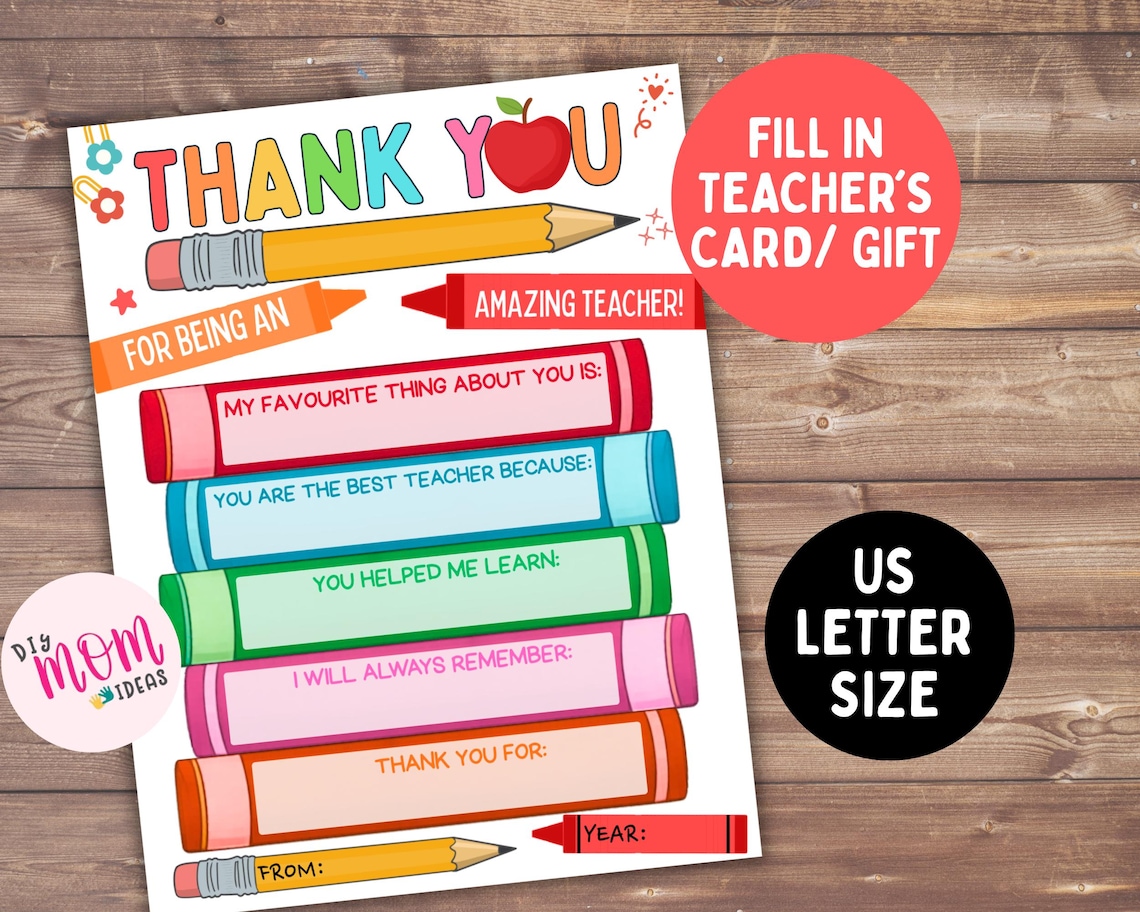 Teacher Appreciation Printable Gift, Appreciation Week Letter Template ...